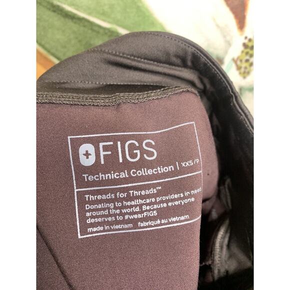 FIGS Technical Collection 2XS XXS P Drawstring Jogger Scrub Pants Brown - Picture 3 of 7